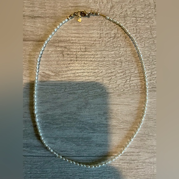 Freshwater Pearl & 14k Gold Necklace - Picture 2 of 9